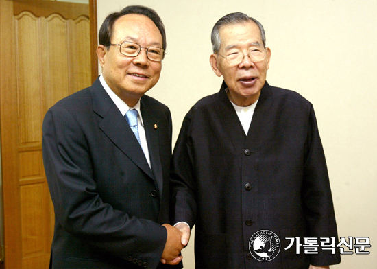 김추기경, 박관용 국회의장 접견