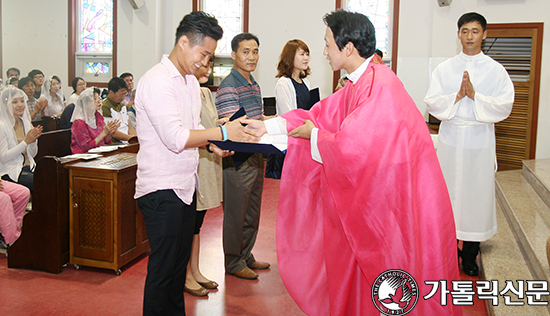 인천 원당동본당 10주년 로고 공모 시상