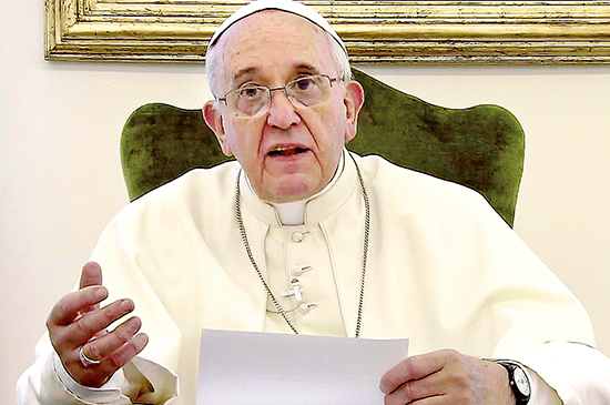 프란치스코 교황, 한국민에게 영상메시지