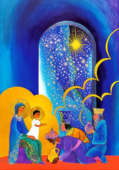 아기 예수와 삼왕의 신비스런 만남처럼