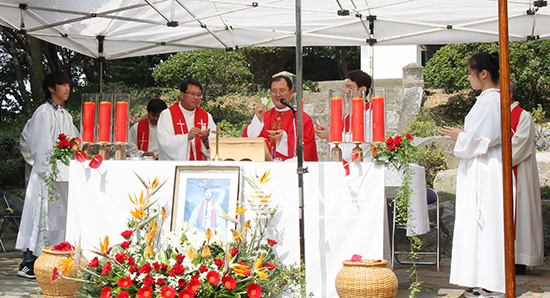 전주 익산북지구, 김대건 신부 나바위 도착 170주년 미사 봉헌