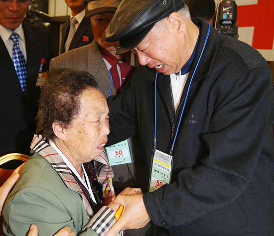 이산가족 만난 박용득 할아버지