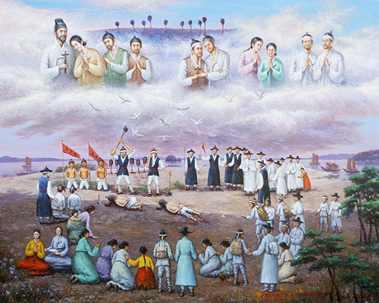 김종은 작가, 성지 기록화 작품 답동성당에 기증