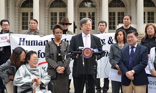 위안부 피해 할머니들 미국서도 호소했다