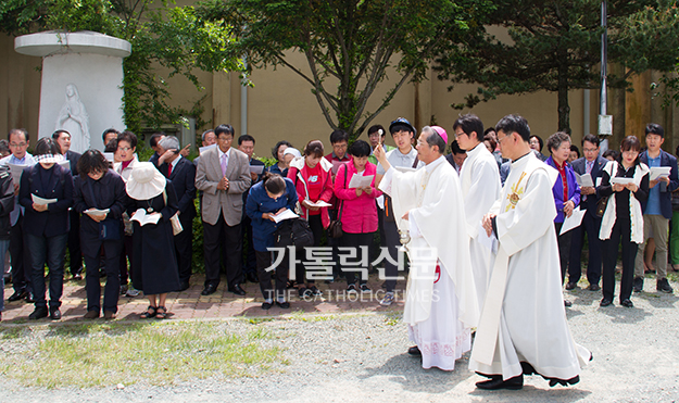 마산교구 대산본당 40주년… 복자 구한선 성지조성 기공