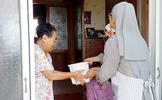 제주교구 성산포본당, 지역 불우이웃에 삼계탕 재료 전달