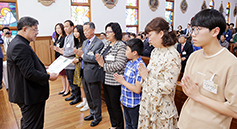 원주교구 가정사목국, 성가정 봉헌식 열어