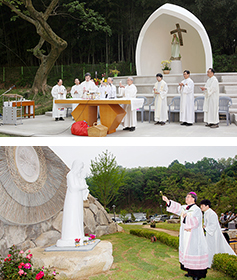 광주·안동, 교구청 성모상 축복