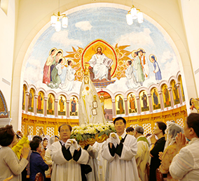100주년 기념 파티마 성모상과 한반도 평화 기원