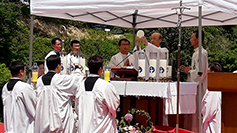 청주교구 남부지구, 멍에목성지서 성체대회