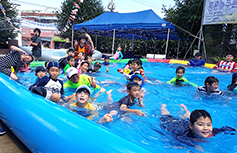 제주 동문본당, 지역 어린이 위한 물놀이 축제