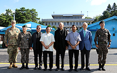한반도 평화나눔포럼 참가 아시아 교회 지도자들 판문점 찾아 평화 기도