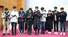 대전 전민동본당 중고등부 연도대회… 위령기도 의미 되새겨