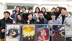 부산 사직본당 청년회 한지로 제작한 작품 봉헌