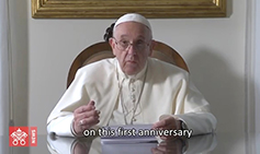 프란치스코 교황, 4·27 남북정상회담 1주년 맞아 영상 메시지